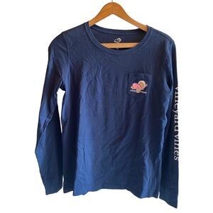 Vineyard Vines Turkey Whale Logo Graphic Tee EUC